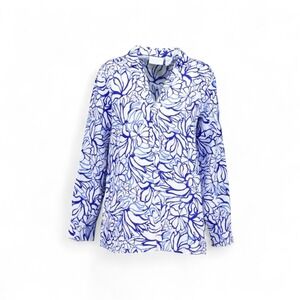 NWT Martha Stewart Size Large 100% Linen Beach Women Shirt Dress Button-Up New